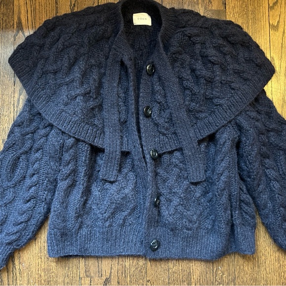 Doen Holland Cardigan in Navy L sweater large alpaca - Picture 4 of 4
